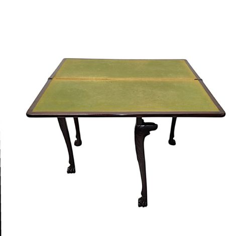 A VERY RARE EARLY 19TH CENTURY IRISH TURN OVER LEAF GAMES TABLE - ADDITIONAL PHOTO 2