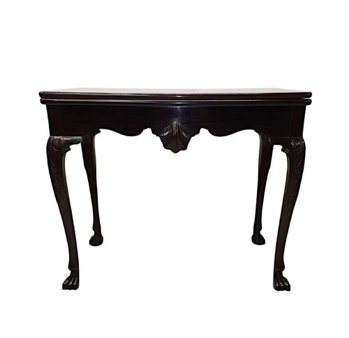 A VERY RARE EARLY 19TH CENTURY IRISH TURN OVER LEAF GAMES TABLE - ADDITIONAL PHOTO 3