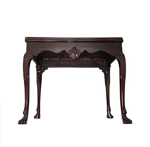 A VERY RARE EARLY 19TH CENTURY IRISH TURN OVER LEAF GAMES TABLE - ADDITIONAL PHOTO 13