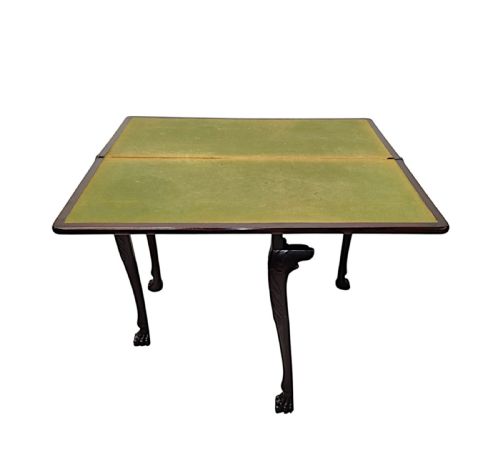 A VERY RARE EARLY 19TH CENTURY IRISH TURN OVER LEAF GAMES TABLE - ADDITIONAL PHOTO 16