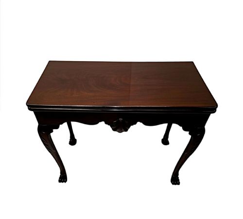 A VERY RARE EARLY 19TH CENTURY IRISH TURN OVER LEAF GAMES TABLE - ADDITIONAL PHOTO 20