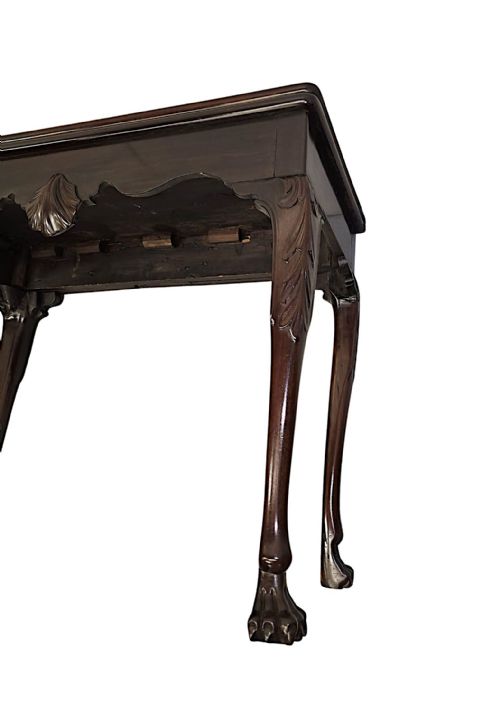 A VERY RARE EARLY 19TH CENTURY IRISH TURN OVER LEAF GAMES TABLE - ADDITIONAL PHOTO 26