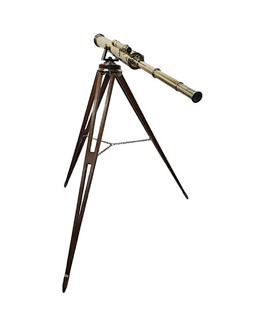 A VERY RARE 19TH CENTURY FOUR INCH DIAMETER TELESCOPE BY 'STEWARD OF LONDON' - ADDITIONAL PHOTO 2