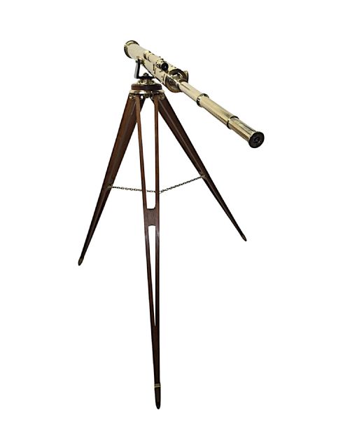 A VERY RARE 19TH CENTURY FOUR INCH DIAMETER TELESCOPE BY 'STEWARD OF LONDON' - ADDITIONAL PHOTO 6