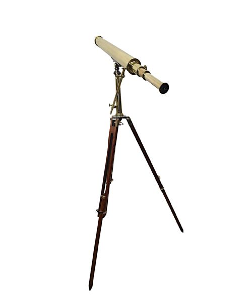 A FABULOUS EARLY 20TH CENTURY BRASS TELESCOPE BY CLARKSON LONDON - ADDITIONAL PHOTO 2