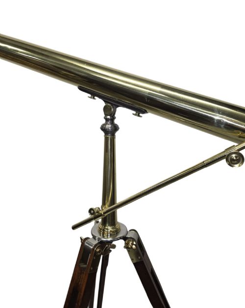 A FABULOUS EARLY 20TH CENTURY BRASS TELESCOPE BY CLARKSON LONDON - ADDITIONAL PHOTO 3
