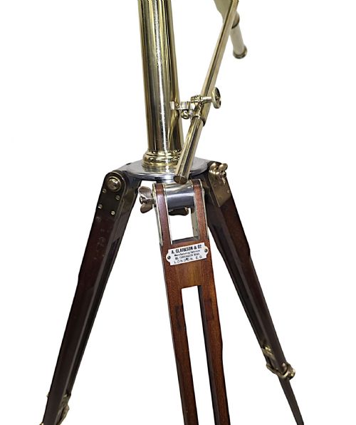A FABULOUS EARLY 20TH CENTURY BRASS TELESCOPE BY CLARKSON LONDON - ADDITIONAL PHOTO 5
