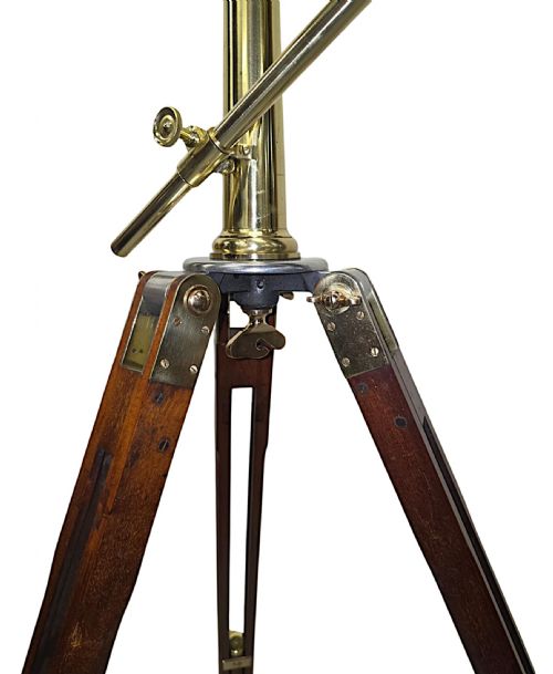 A FABULOUS EARLY 20TH CENTURY BRASS TELESCOPE BY CLARKSON LONDON - ADDITIONAL PHOTO 7