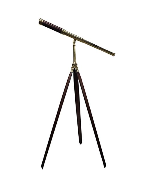 A STUNNING 19TH CENTURY POLISHED BRASS FOUR DRAW TELESCOPE WITH ORIGINAL TRIPOD BY GARDNER OF GLASGOW - ADDITIONAL PHOTO 2