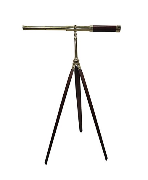 A STUNNING 19TH CENTURY POLISHED BRASS FOUR DRAW TELESCOPE WITH ORIGINAL TRIPOD BY GARDNER OF GLASGOW - ADDITIONAL PHOTO 5