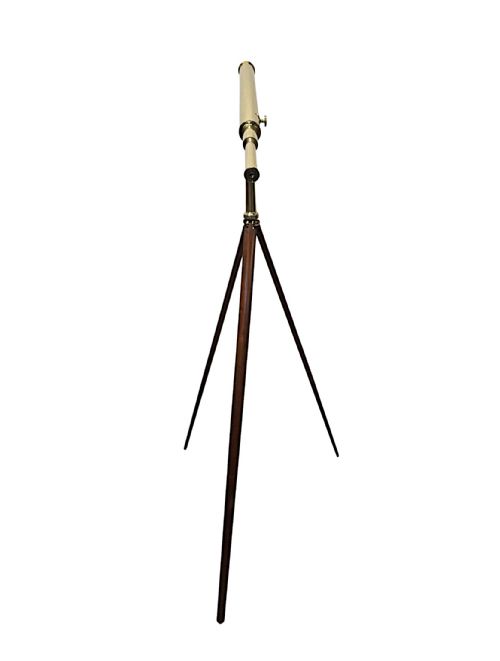 A VERY FINE EARLY 19TH CENTURY POLISHED BRASS TELESCOPE BY W T GILBERT LONDON - ADDITIONAL PHOTO 4