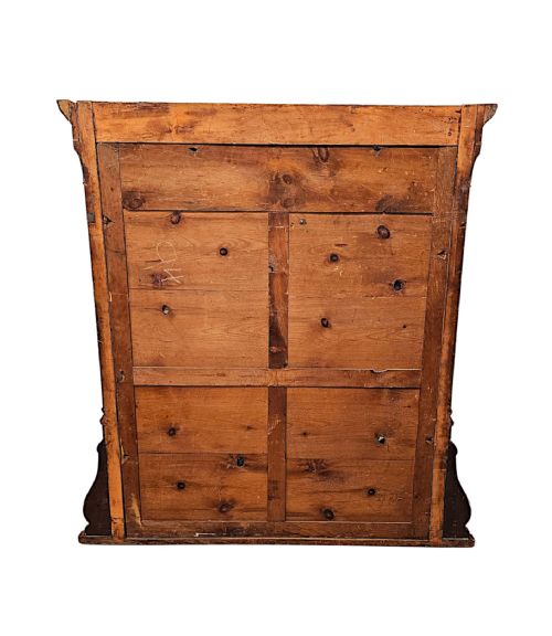 A LOVELY UNUSUAL 19TH CENTURY SOLID OAK FRAMED LARGE SIZE OVERMANTEL MIRROR - ADDITIONAL PHOTO 6