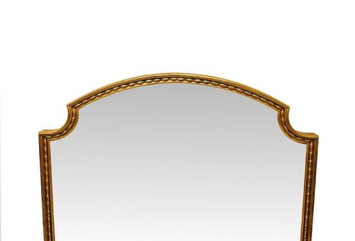 A FABULOUS ELEGANTLY SIMPLE LARGE 19TH CENTURY GILTWOOD OVERMANTEL MIRROR - ADDITIONAL PHOTO 2