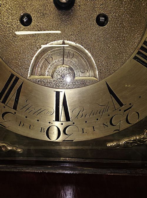 A STUNNING GEORGIAN IRISH LONG CASE GRANDFATHER CLOCK BY WILLIAM BETAGH DUBLIN - ADDITIONAL PHOTO 7