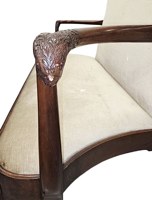 A VERY RARE LATE 19TH CENTURY IRISH TWO SEATER SETTEE IN THE MANNER OF 'BUTLERS OF DUBLIN' - ADDITIONAL PHOTO 7