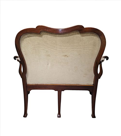A VERY RARE LATE 19TH CENTURY IRISH TWO SEATER SETTEE IN THE MANNER OF 'BUTLERS OF DUBLIN' - ADDITIONAL PHOTO 3