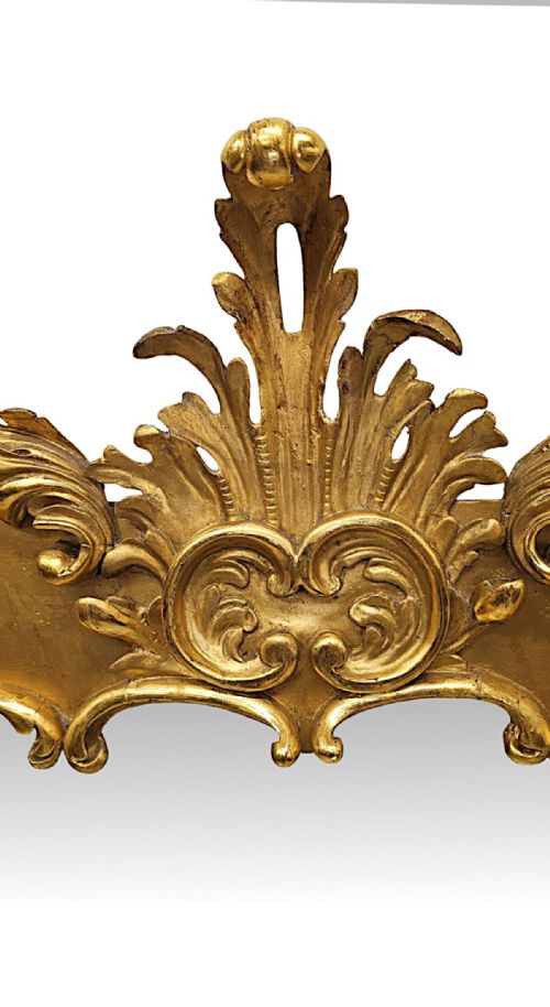A VERY RARE EARLY 19TH CENTURY GILTWOOD OVERMANTEL MIRROR - ADDITIONAL PHOTO 3