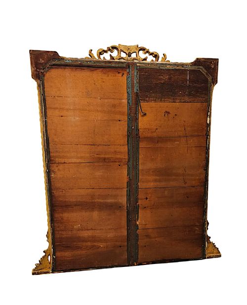 A STUNNING LARGE SIZE 19TH CENTURY GILTWOOD OVERMANTEL MIRROR - ADDITIONAL PHOTO 4