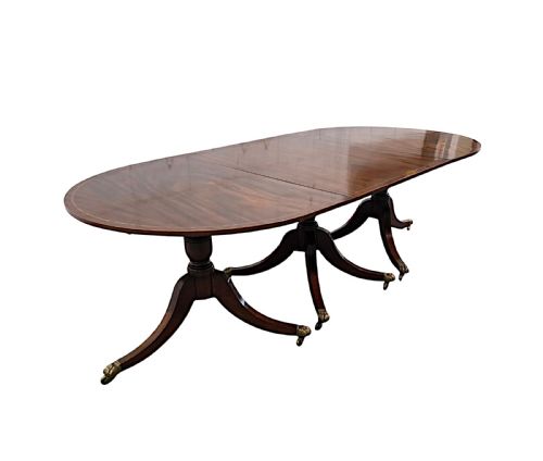 A Stunning Late 19th Century Inlaid D-end Twelve Seater Dining Table