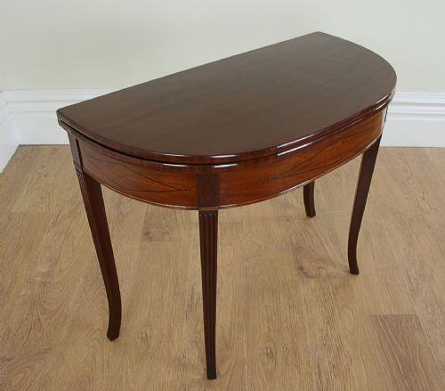 Regency Mahogany D End Table (C.1790)