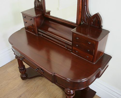 fig 3. 4ft English Mahogany Victorian Duchess Dressing Table (c. 1870)