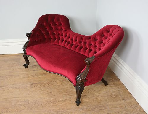 fig 2. Rosewood Victorian Double End Settee (c.1850)
