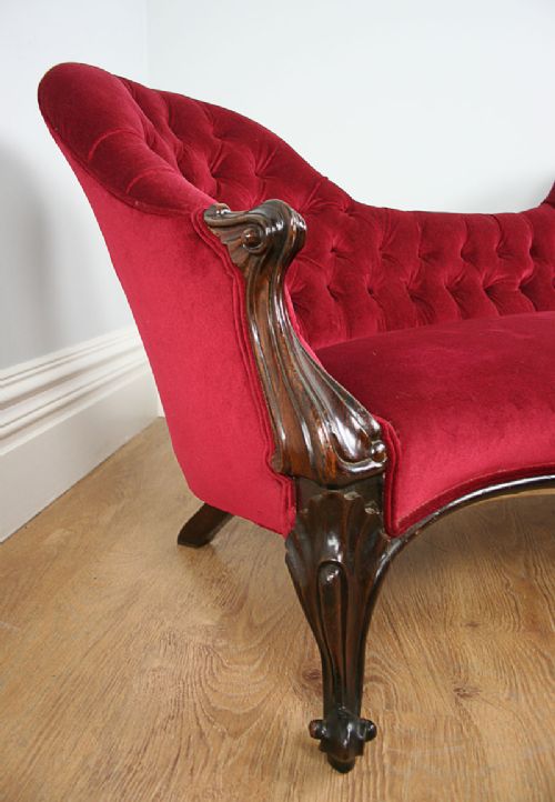 fig 4. Rosewood Victorian Double End Settee (c.1850)