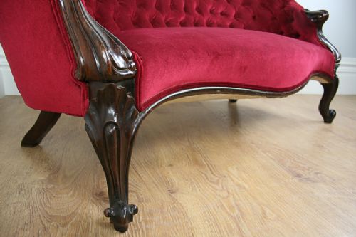 fig 5. Rosewood Victorian Double End Settee (c.1850)