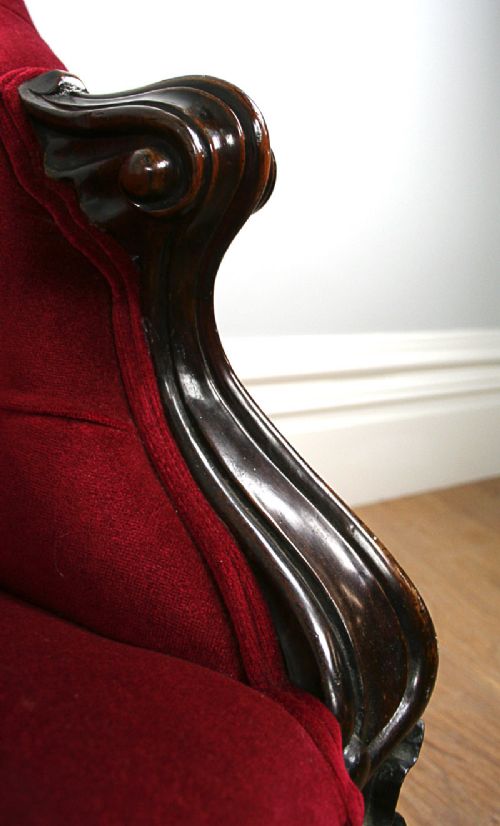 fig 6. Rosewood Victorian Double End Settee (c.1850)