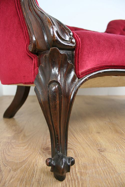 fig 7. Rosewood Victorian Double End Settee (c.1850)