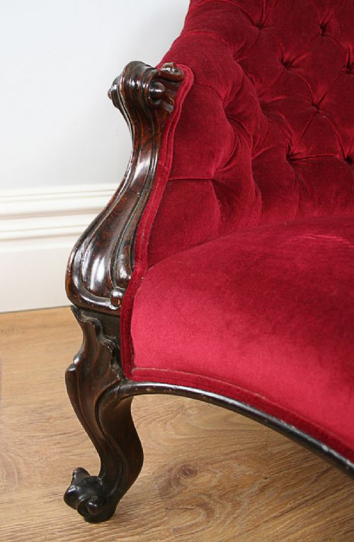 fig 8. Rosewood Victorian Double End Settee (c.1850)