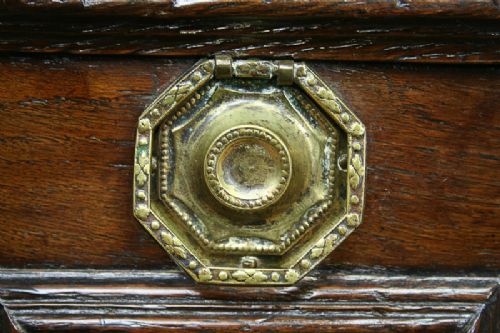 fig 7. William & Mary Oak Geometric Chest of Drawers (c. 1680)