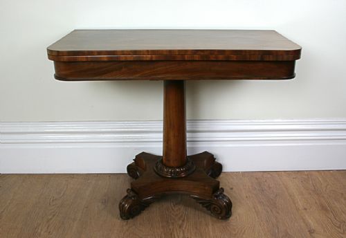 Flame Mahogany William IV Tea Table (C.1840)