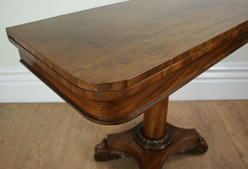 fig 3. Flame Mahogany William IV Tea Table (c.1840)