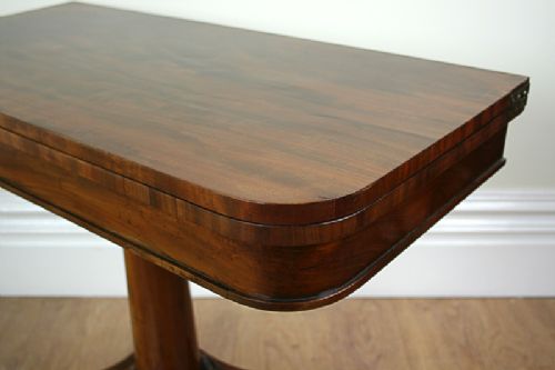 fig 4. Flame Mahogany William IV Tea Table (c.1840)
