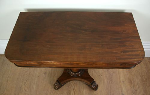fig 5. Flame Mahogany William IV Tea Table (c.1840)