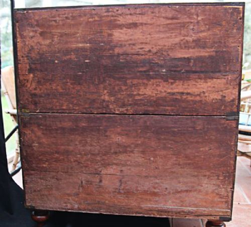 fig 5. Teak Military Campaign Secretaire Chest of Drawers (c.1840)