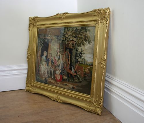 fig 1. Victorian Embroided Berlin Tapestry (c. 1850)