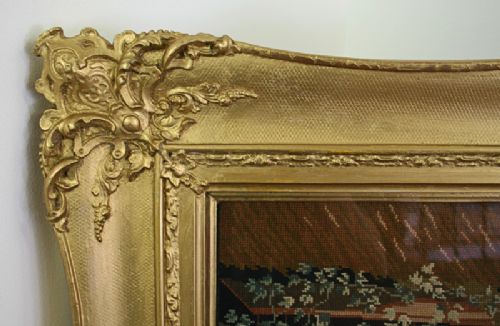 fig 3. Victorian Embroided Berlin Tapestry (c. 1850)