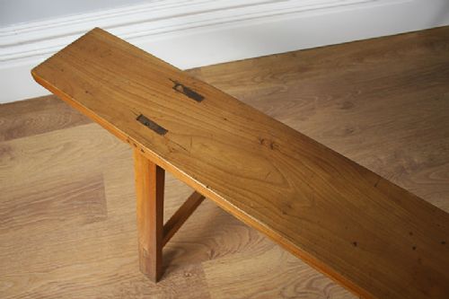 fig 5. Pair of 7ft 4” French Cherry Wood Country Benches (c.1840)