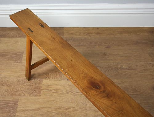 fig 7. Pair of 7ft 4” French Cherry Wood Country Benches (c.1840)