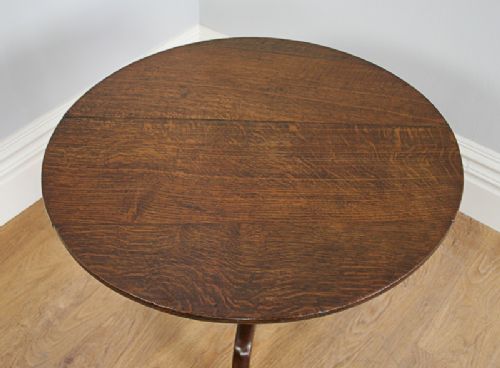 fig 2. Oak George III English Tilt Top Tripod Table (c. 1760)