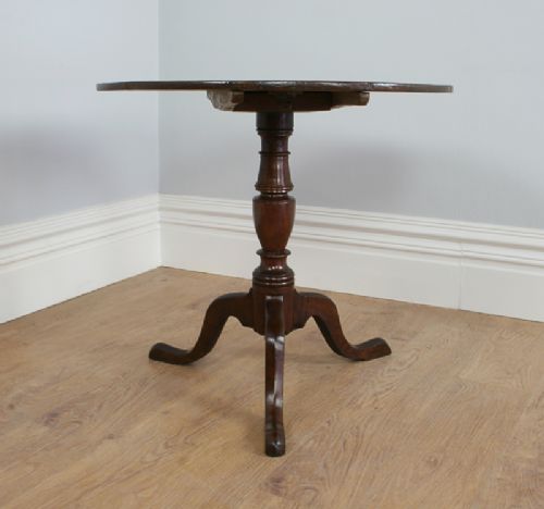 fig 4. Oak George III English Tilt Top Tripod Table (c. 1760)