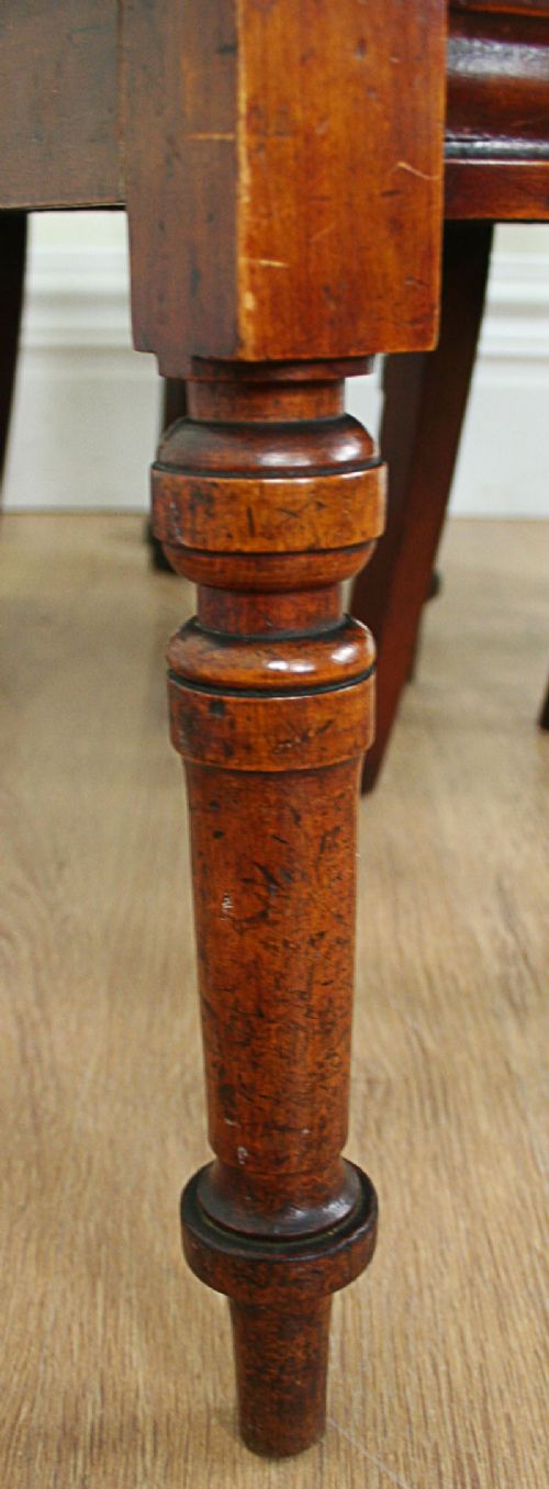 fig 5. Set of 4 Four Victorian Mahogany Balloon Back Dining Chairs (Circa 1870)
