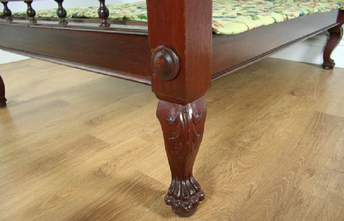 fig 5. 4ft 6” Colonial Raj Victorian Bombay Teak Four Poster Bed (Circa 1880)