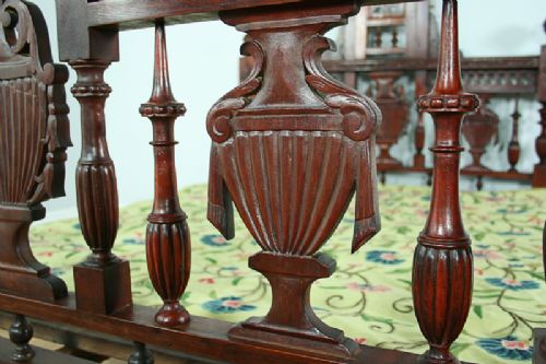 fig 7. 4ft 6” Colonial Raj Victorian Bombay Teak Four Poster Bed (Circa 1880)