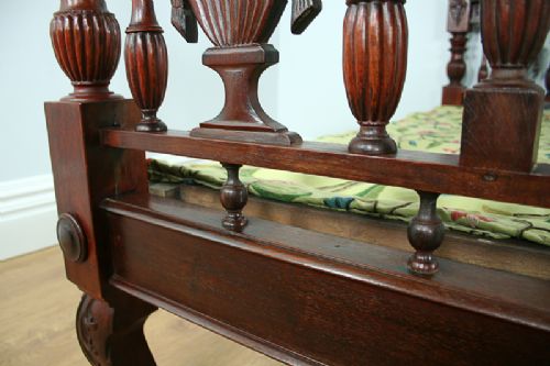 fig 8. 4ft 6” Colonial Raj Victorian Bombay Teak Four Poster Bed (Circa 1880)
