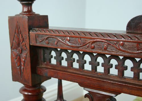 fig 6. 4ft 6” Colonial Raj Victorian Bombay Teak Four Poster Bed (Circa 1880)