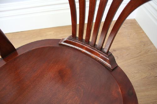 fig 7. Edwardian Mahogany Revolving Reclining Office Armchair (Circa 1900 - 1910)
