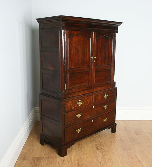 fig 1. George III Welsh Oak Housekeepers Cupboard (Circa 1780)